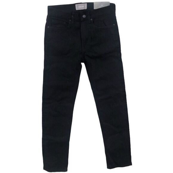 EVERLANE MODERN JEANS SIZE 24 BLACK SOLID ANKLE POCKETS - Picture 3 of 12